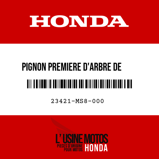 image de 23421-MS8-000 PIGNON PREMIERE D'ARBRE DE    RENVOI (36T)