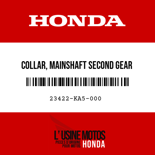 image de 23422-KA5-000 COLLAR, MAINSHAFT SECOND GEAR