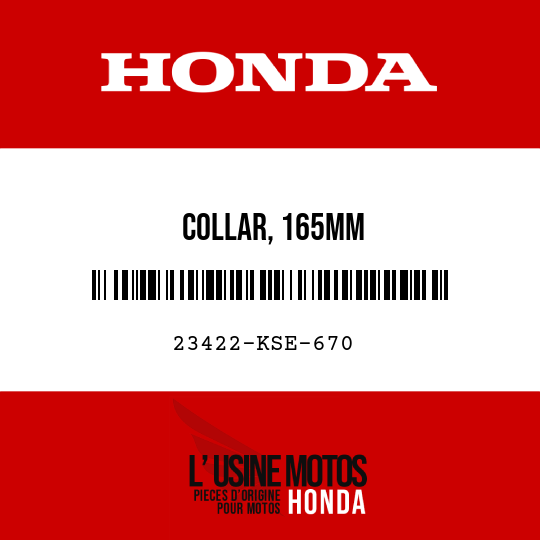 image de 23422-KSE-670 COLLAR, 165MM