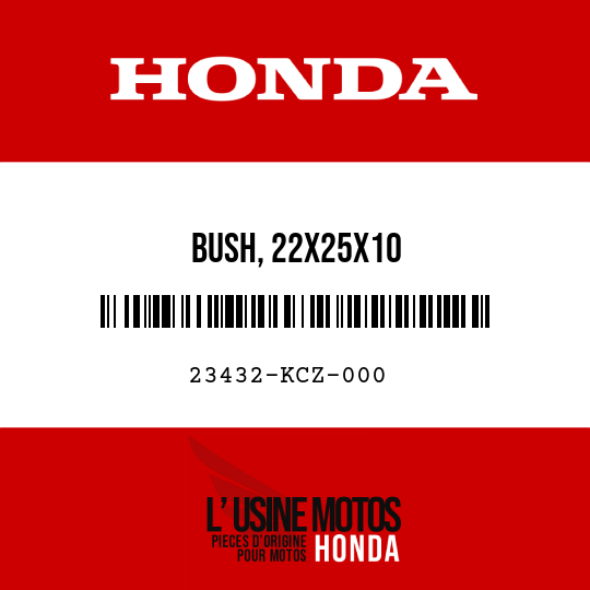 image de 23432-KCZ-000 BUSH, 22X25X10