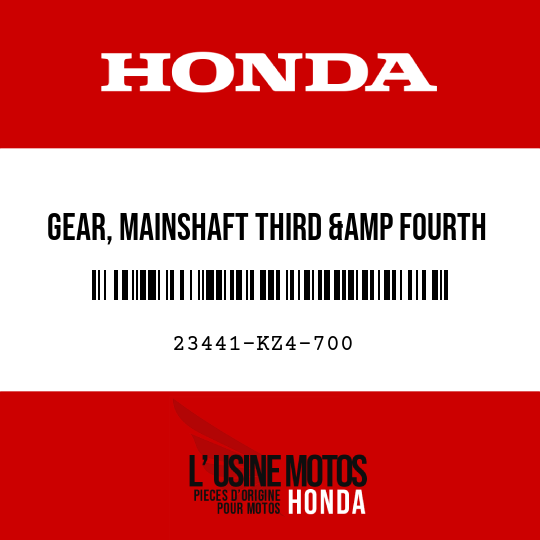 image de 23441-KZ4-700 GEAR, MAINSHAFT THIRD &amp FOURTH (19/21T)