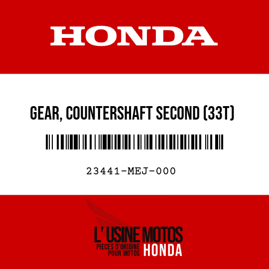 image de 23441-MEJ-000 GEAR, COUNTERSHAFT SECOND (33T)