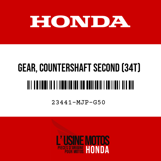 image de 23441-MJP-G50 GEAR, COUNTERSHAFT SECOND (34T)