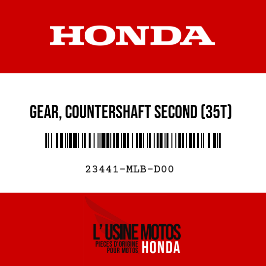image de 23441-MLB-D00 GEAR, COUNTERSHAFT SECOND (35T)