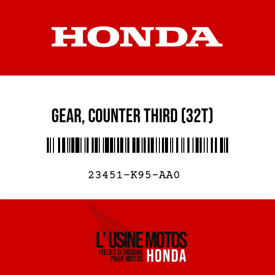 image de 23451-K95-AA0 GEAR, COUNTER THIRD (32T)