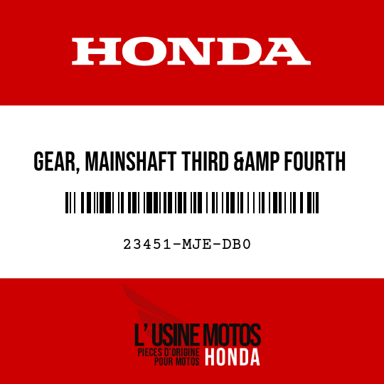 image de 23451-MJE-DB0 GEAR, MAINSHAFT THIRD &amp FOURTH (18T/25T)