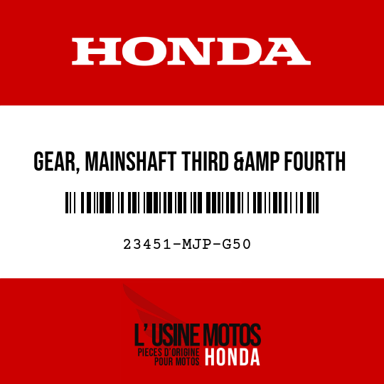 image de 23451-MJP-G50 GEAR, MAINSHAFT THIRD &amp FOURTH (25T/26T)