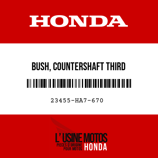 image de 23455-HA7-670 BUSH, COUNTERSHAFT THIRD