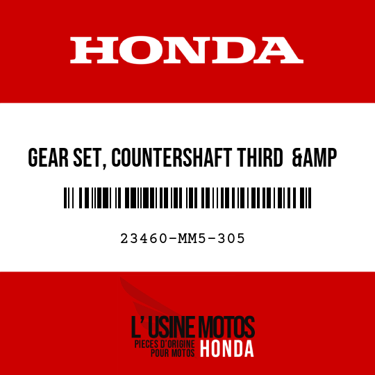 image de 23460-MM5-305 GEAR SET, COUNTERSHAFT THIRD  &amp SIXTH (28T/23T)