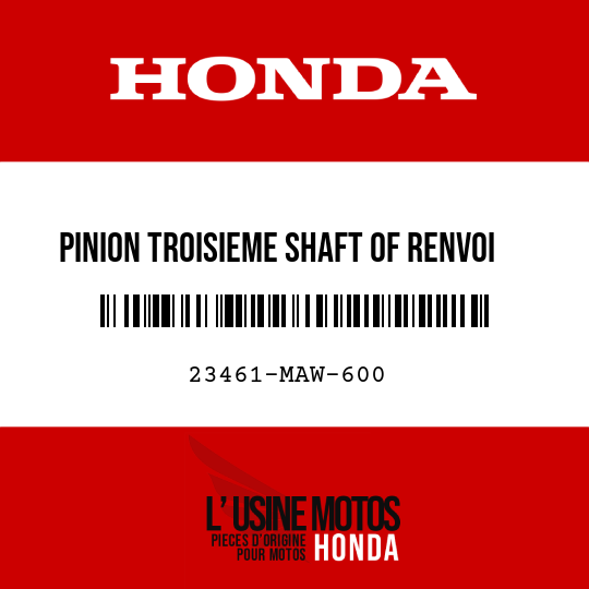 image de 23461-MAW-600 PINION TROISIEME SHAFT OF RENVOI (28T)