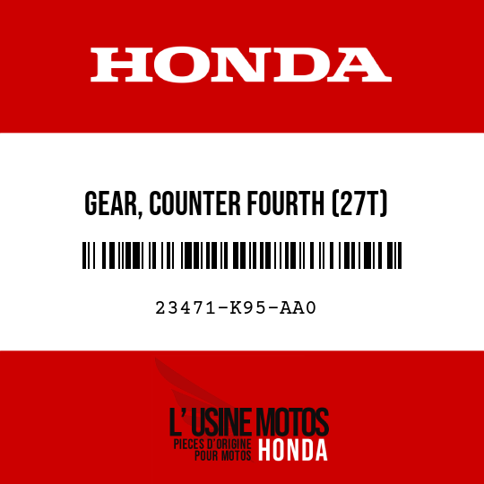 image de 23471-K95-AA0 GEAR, COUNTER FOURTH (27T)