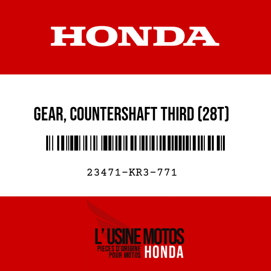 image de 23471-KR3-771 GEAR, COUNTERSHAFT THIRD (28T)