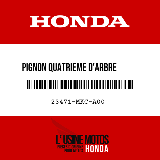 image de 23471-MKC-A00 PIGNON QUATRIEME D'ARBRE      PRINCIPAL (26T)