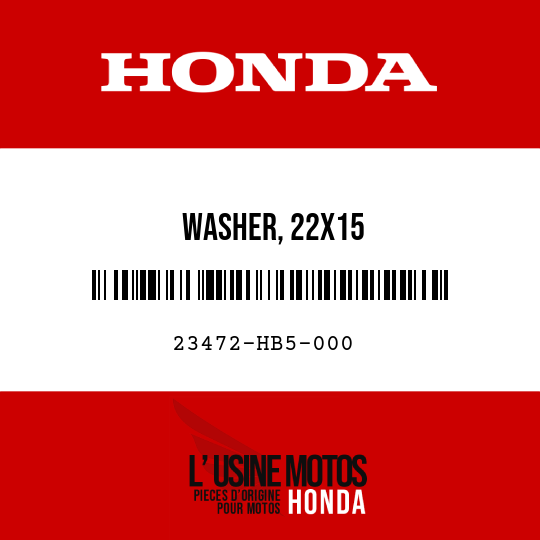 image de 23472-HB5-000 WASHER, 22X15
