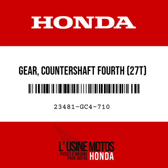 image de 23481-GC4-710 GEAR, COUNTERSHAFT FOURTH (27T)