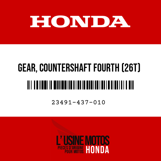image de 23491-437-010 GEAR, COUNTERSHAFT FOURTH (26T)