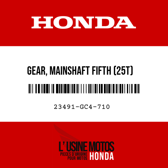 image de 23491-GC4-710 GEAR, MAINSHAFT FIFTH (25T)