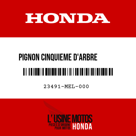 image de 23491-MEL-000 PIGNON CINQUIEME D'ARBRE      PRINCIPAL (20T)