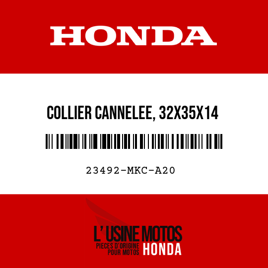 image de 23492-MKC-A20 COLLIER CANNELEE, 32X35X14