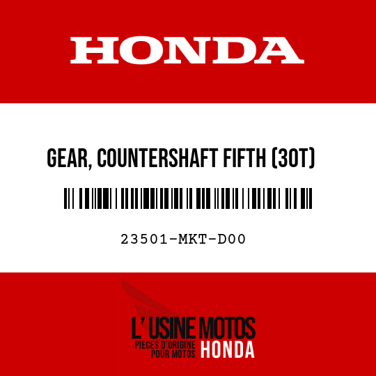 image de 23501-MKT-D00 GEAR, COUNTERSHAFT FIFTH (30T)