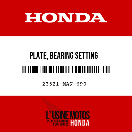 image de 23521-MAN-690 PLATE, BEARING SETTING