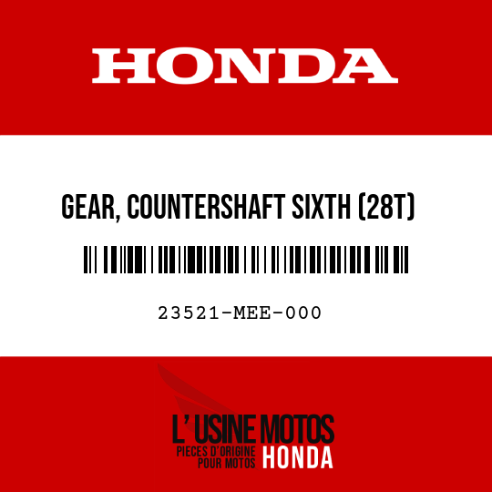 image de 23521-MEE-000 GEAR, COUNTERSHAFT SIXTH (28T)