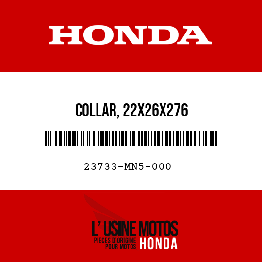 image de 23733-MN5-000 COLLAR, 22X26X276