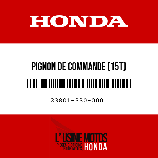 image de 23801-330-000 PIGNON DE COMMANDE (15T)