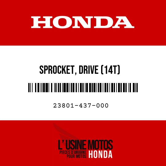 image de 23801-437-000 SPROCKET, DRIVE (14T)