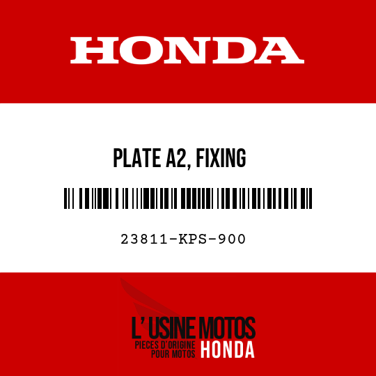 image de 23811-KPS-900 PLATE A2, FIXING