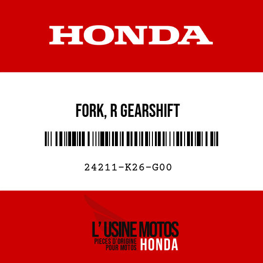 image de 24211-K26-G00 FORK, R GEARSHIFT