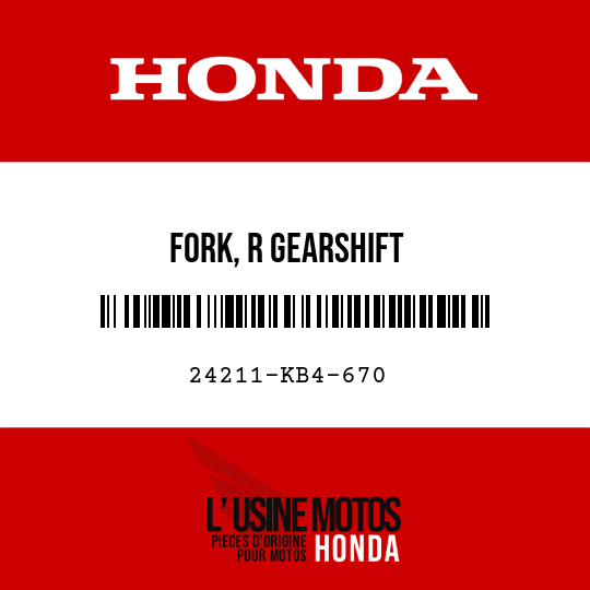 image de 24211-KB4-670 FORK, R GEARSHIFT