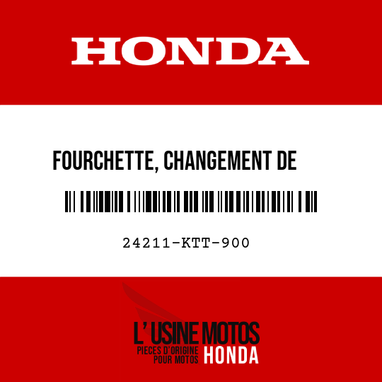 image de 24211-KTT-900 FOURCHETTE, CHANGEMENT DE     VITESSE