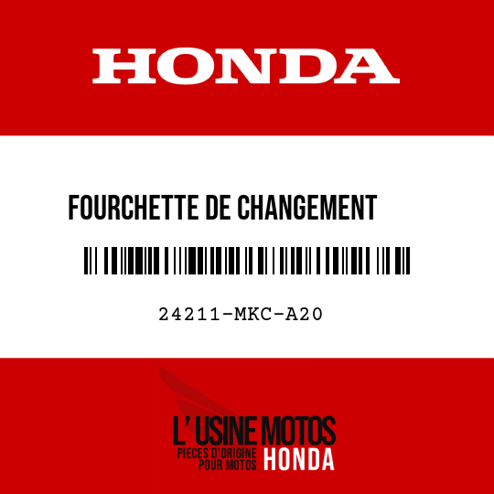 image de 24211-MKC-A20 FOURCHETTE DE CHANGEMENT      VITESSE D'ARBRE PRINCIPAL