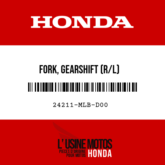 image de 24211-MLB-D00 FORK, GEARSHIFT (R/L)