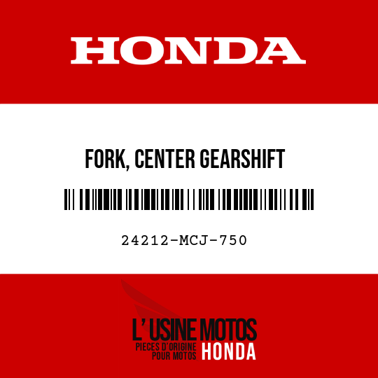 image de 24212-MCJ-750 FORK, CENTER GEARSHIFT