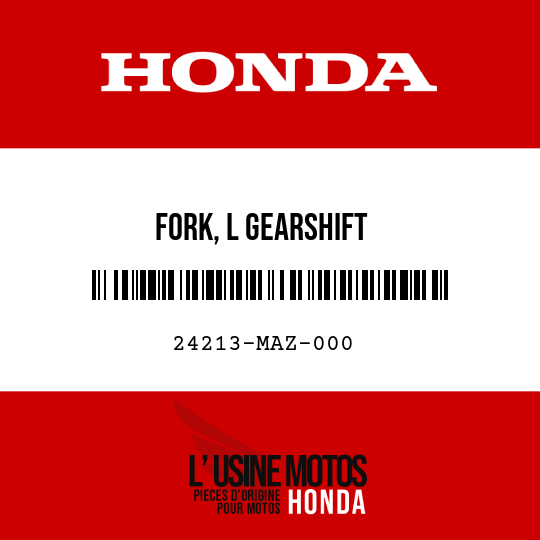 image de 24213-MAZ-000 FORK, L GEARSHIFT