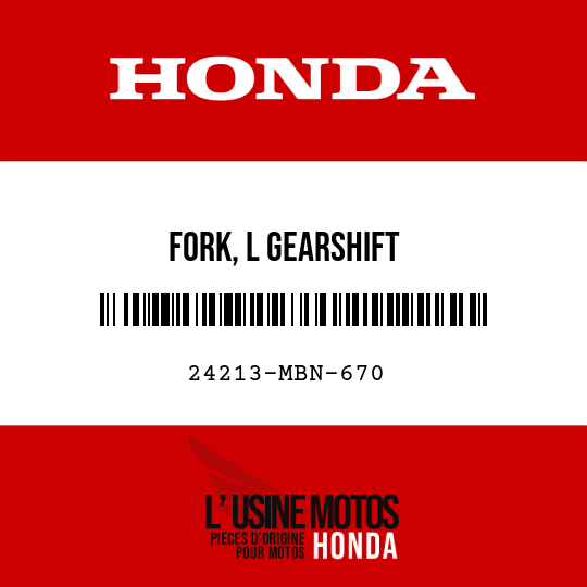 image de 24213-MBN-670 FORK, L GEARSHIFT