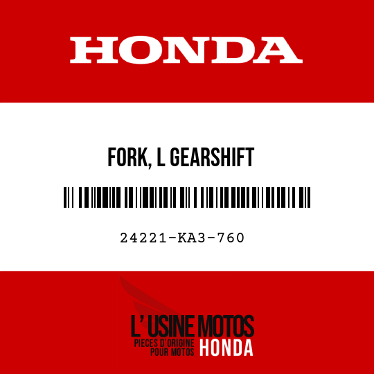 image de 24221-KA3-760 FORK, L GEARSHIFT