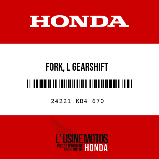 image de 24221-KB4-670 FORK, L GEARSHIFT