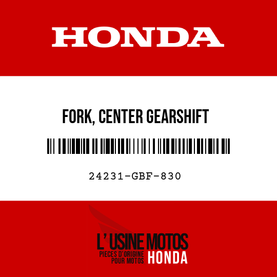 image de 24231-GBF-830 FORK, CENTER GEARSHIFT