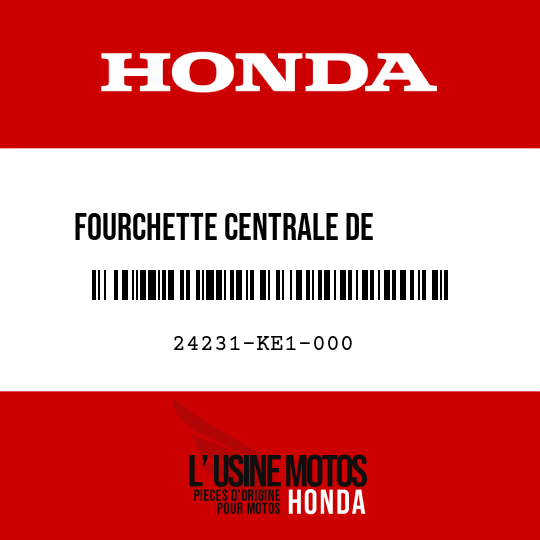 image de 24231-KE1-000 FOURCHETTE CENTRALE DE        CHANGEMENT DE VITESSE