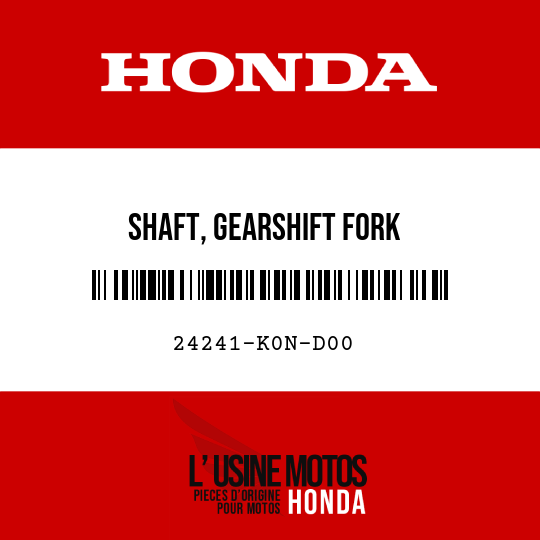 image de 24241-K0N-D00 SHAFT, GEARSHIFT FORK