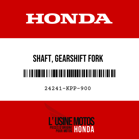 image de 24241-KPP-900 SHAFT, GEARSHIFT FORK