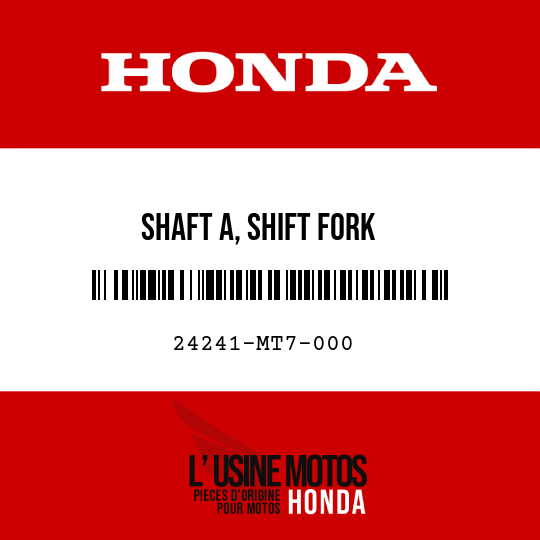 image de 24241-MT7-000 SHAFT A, SHIFT FORK