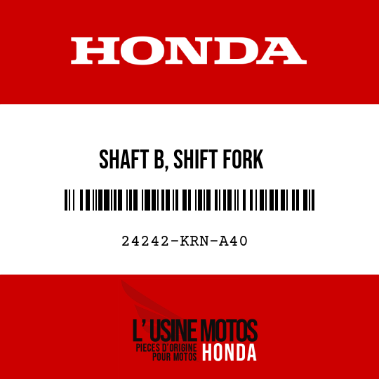 image de 24242-KRN-A40 SHAFT B, SHIFT FORK