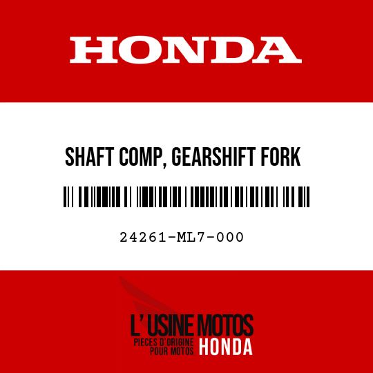 image de 24261-ML7-000 SHAFT COMP, GEARSHIFT FORK