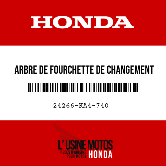 image de 24266-KA4-740 ARBRE DE FOURCHETTE DE CHANGEMENT