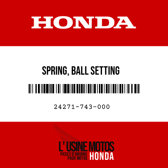 image de 24271-743-000 SPRING, BALL SETTING