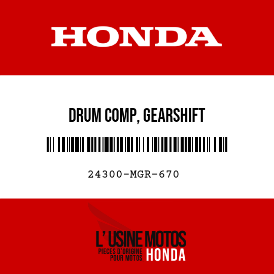 image de 24300-MGR-670 DRUM COMP, GEARSHIFT